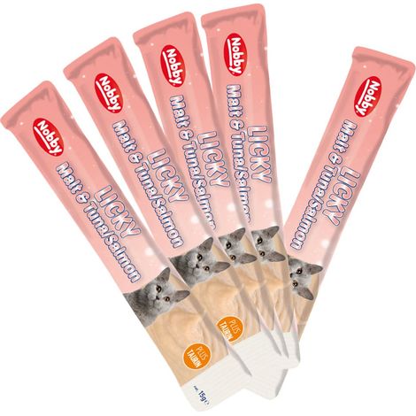 Nobby Katzenleckerli StarSnack Creme 5 x 15 g Thunfisch & Lachs (1/2)
