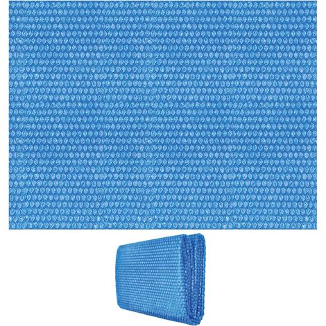Couverture solaire pour piscine - film isolant rectangulaire et rond (1 pièce) Couverture thermique pour piscine, couverture en PE bleue résistante aux UV, protection isolante et anti-poussière pour (1/5)