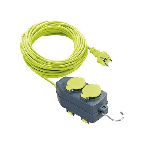 PROLUNGA CAVO VERDE 3G1.5 16A 4 PRESE - 15 M
