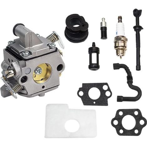 Filtre à air de carburateur compatible avec tronçonneuse Sttiihhll 017 018 MS170 MS180 1130-120-0603 Zaammaa C1Q-S57B (1/4)