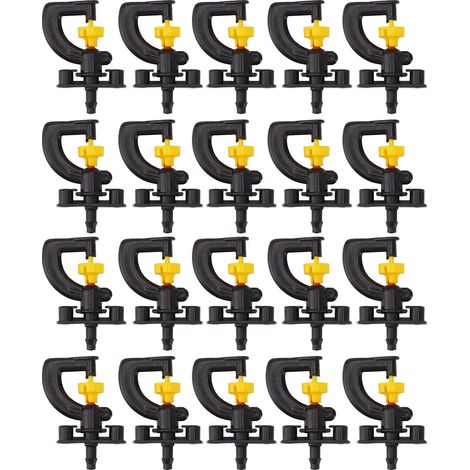 20 pièces Buses de Brumisation Type G Professionnelles pour Humidification et Rafraîchissement, Micro-aspersion Rotative pour Jardin Ferme Extérieur (1/5)