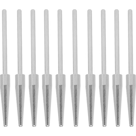 10 pièces Mandrins à Disques Dentaires en Acier Inoxydable Haute Dureté pour Polissage Labo Dentaire Tige 2,4 Pouces (1/5)