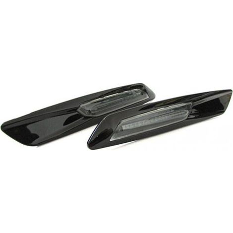 Kit Freccia Laterale a Led Side Marker Nero Cromato Lente Fume BMW E81 E82 E87 E88 E90 E91 E92 E93 E60 F10 (1/3)