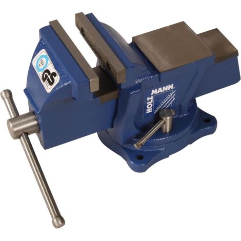 Morsa da banco girevole 100 mm in ghisa incudine Holzmann wbs100n