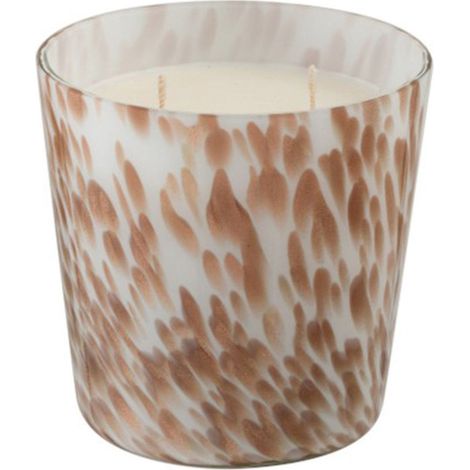 Bougie Parfumée "Neon Night" 12cm Blanc & Or