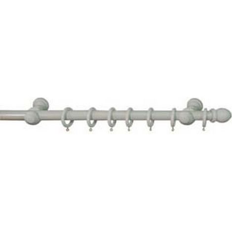 1PZ BASTONE IN LEGNO CON ACCESSORI MM.23 BIANCO - cm.200