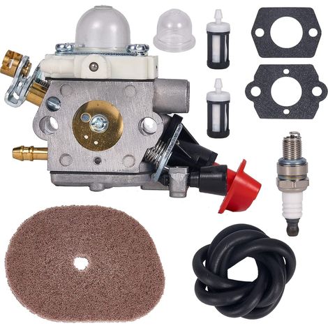 Kit de carburador C1M-S207A FS56 para desbrozadoras Stihl FS56, FS56R, FS70, FS70R, FS70RC y KM56. Reemplaza las piezas originales 4144-120-0603 y 4144-120-0600.