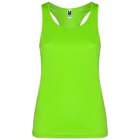 Camiseta transpirable deportiva con sisas y escote ribeteado SHURA ROLY XXL Lima (1/3)