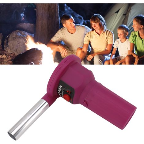 Ventilateur de barbecue CC violet 5 V amélioré avec câble USB FD312A (1/5)