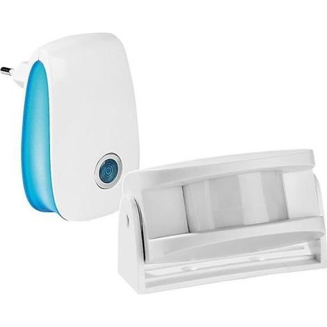 Sonnette / détecteur de mouvement - INFACTORY - Sans fil - 180° - 80 db - Blanc (1/3)