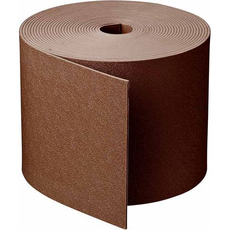 Bordure de jardin en polyéthylène recyclé taupe – Hauteur 15 cm – Longueur 10 m – Imputrescible et traité anti-UV – Nature
