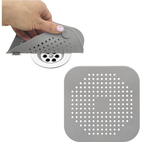 Protezione per scarico in silicone cucina bagno 145 x 145 mm. (1/5)