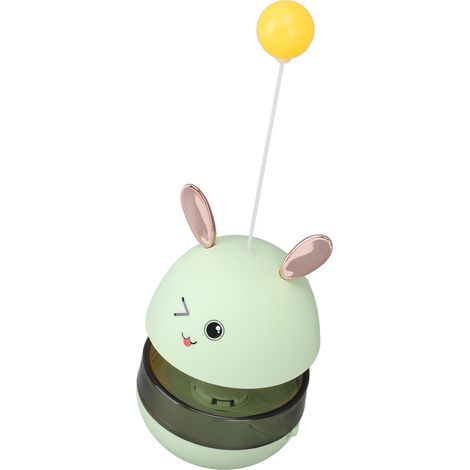 Leckerli-Spender-Spielzeug, langsame Fütterung, interessantes interaktives ABS-Ballpuzzle für Hunde und Katzen, grasgrün. (1/5)