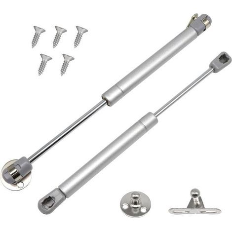Lote de 2 amortiguadores de gas Lntyq, 60N/6 kg, resortes amortiguadores para muebles, bisagras con cierre suave, pistones hidráulicos para armarios de cocina (2 unidades, 60N) (1/4)
