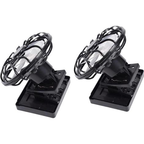 2x Ventilateur solaire à pince pour chapeau, petit ventilateur électrique portable d'extérieur-AquaForge (1/5)