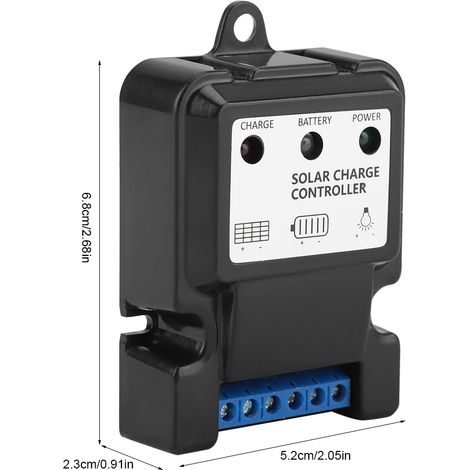 Intelligenter PWM-Laderegler 5S6V/12V 10A Solarregler mit automatischem Temperaturschutz und -kompensation für kleine Solaranlagen (1/5)