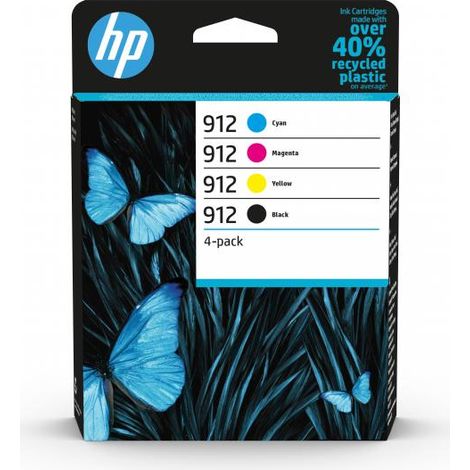 Cartuccia di Inchiostro Multipack Originale Hp 6ZC74AE Nero Ciano Magenta Giallo 912