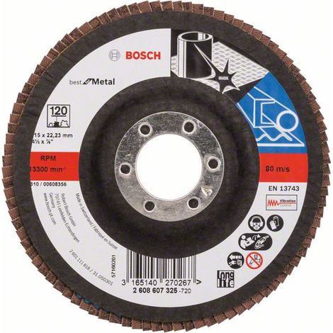 Bosch PRO X571  disco lamellare 115  mm G120  - 2608607325