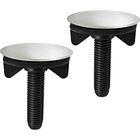 2 Pièces Cache-trou de Robinet Cuisine en Acier (1/5)