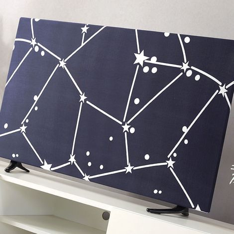 Housse de protection anti-poussière pour téléviseur écran plat 32 pouces, motif étoilé, cache universel, usage domestique (1/3)
