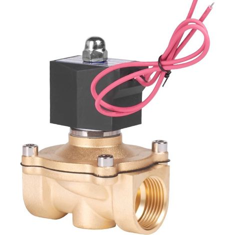 Válvula solenoide de 220 V, 3/4''G, latón, para diésel, agua y aire, DN20 (1/5)