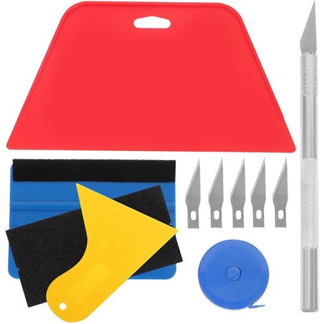 Kit d'outils de lissage de papier peint et de films adhésifs pour covering automobile (1 kit).-19.2X10.6cm
