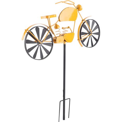 Toivize Bandierina segnavento per moto - Giallo vintage - Decorazione da giardino in ferro battuto per esterni (1/5)