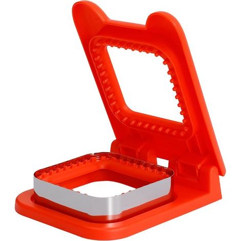 Set di formine per biscotti - Formine quadrate in plastica per sandwich, pane tostato e sigillatura - Formine per sandwich in acciaio inossidabile per la colazione, ideali per il pranzo al sacco - For (1/5)