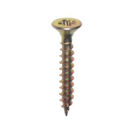 Vis MUSTAD Panelvit Tête cylindrique Pozidriv - Filetage total - Zingué Blanc - Ø4x35mm - Boite de 500 - PVACZP400350C8C (1/2)