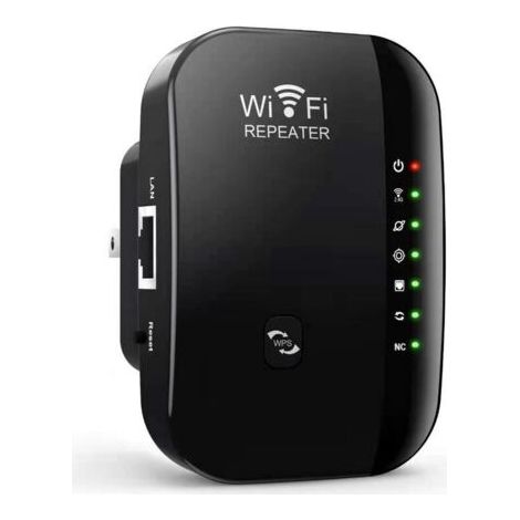 Ahlsen Nouveau 300M bun amplificateur de signal sans fil transmetteur d'extension de réseau AP booster répéteur (noir) (1/5)