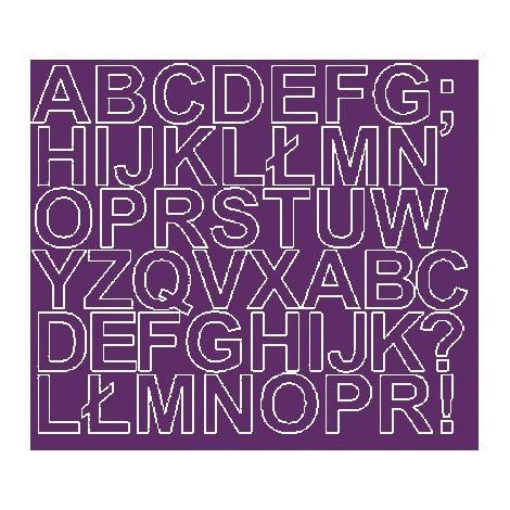 Selbstklebende Buchstabenaufkleber, 3 cm, lila glänzend (1/2)