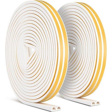 10m Bande de Joint, Auto-adhésif Anticollision Joint de Porte, pour Anti-intempéries/isolation acoustique - 9mm6mm (1/5)
