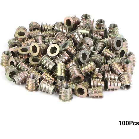 100 Stück Innensechskantschrauben aus Zinklegierung M4 M5 für Holzmöbel (M5x10) (1/5)