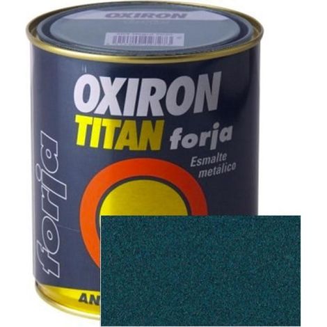 TITAN esmalte oxiron forja azul 750ml , El ESMALTE OXIRON FORJA AZUL 750ml es un esmalte sintético industrial de alta calidad, perfecto para cualquier superf (1/3)