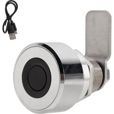 Serrure À Empreinte Digitale - USB Rechargeable - Pour Armoires De Bureau Et Tiroirs - 100 Empreintes - Modèle CT22FB (1/4)