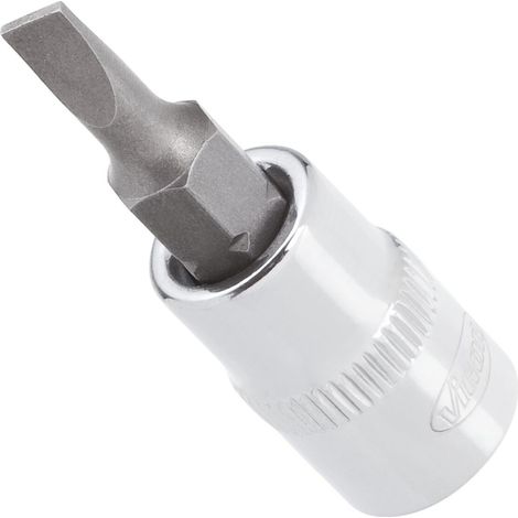 VIGOR Embout tournevis 6,3 mm (1/4") carré creux, profil fente V2429N, 1,2×7, L 38 mm