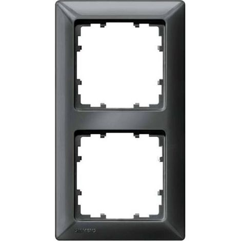 Siemens Interruttore 2 vie Telaio di copertura Delta Carbone 5TG25526 (1/3)