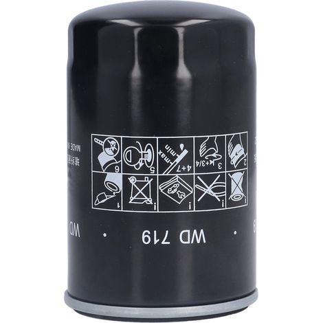 Filtre à huile pour compresseur d'air, type à vis, en alliage d'aluminium, compatible avec les modèles WD719 de 7,5 kW/10 CV (1/5)