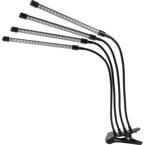 Lampe de croissance pour plantes d'intérieur à pince, ultra-lumineuse, 80 LED, col de cygne flexible, minuterie, prise UE 100-240 V (1/5)