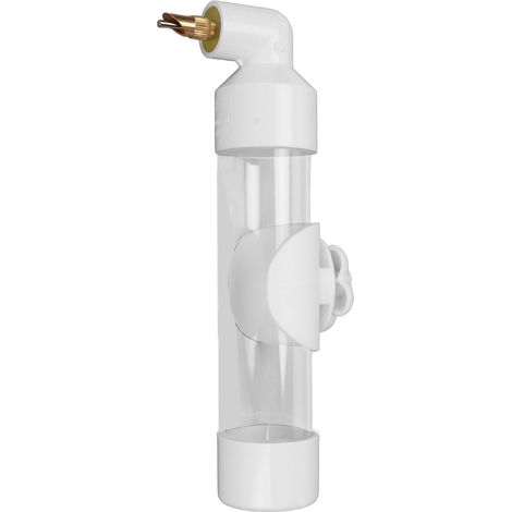 Abreuvoir automatique pour perroquets, bouteille d'eau en acrylique sans danger pour petits, moyens et grands perroquets (blanc). (1/5)
