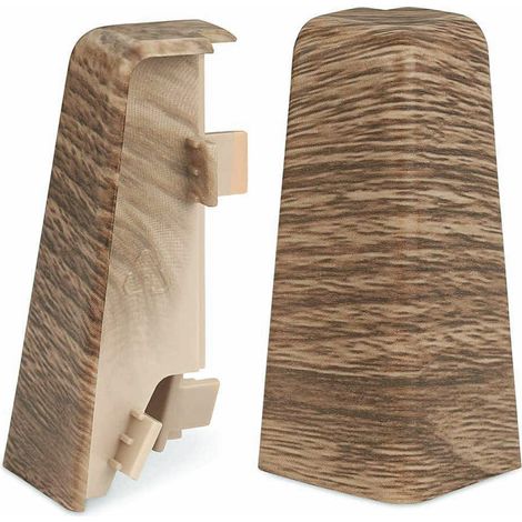 Coins d'angle extérieurs pour plinthe Mega Chêne rustique 20x58 mm