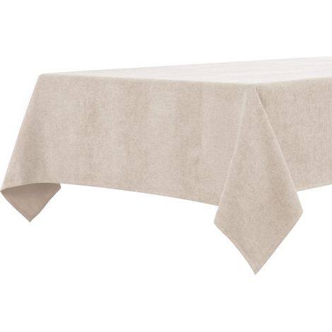 Nappe 120x120 cm Crème déperlante Microfibre moelleuse lavable