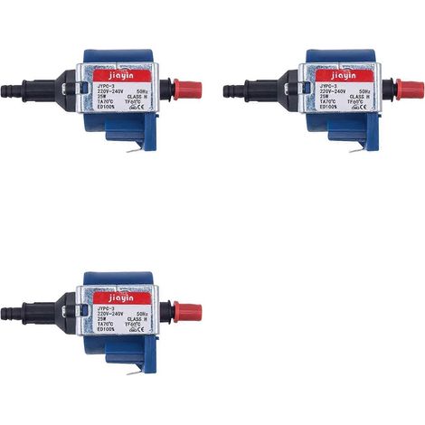 Trois pompes à eau électromagnétiques de type JYPC-3, 25 W, 220 V, pompes à piston électromagnétiques automatiques haute pression. (1/5)