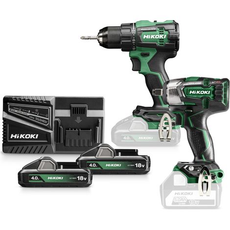 Hikoki zestaw 18v kc18dewfz (ds18dd + wh18dd) 2x4,0ah hitsystem (1/3)