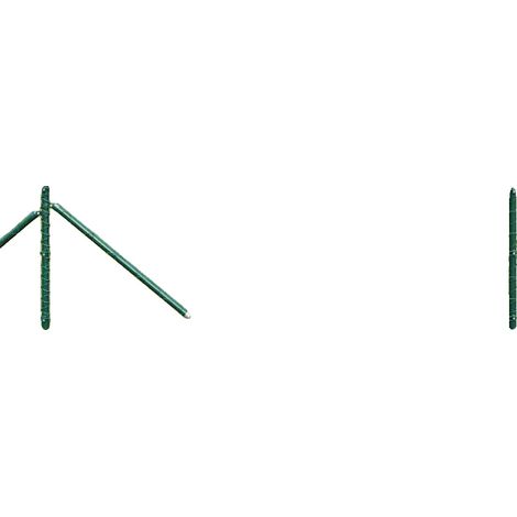 Valla, construcción de acero resistente, revestimiento resistente a la corrosión, color verde militar. (1/2)