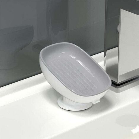 1pcs salle de bain ventouse porte - savon, gris (1/4)