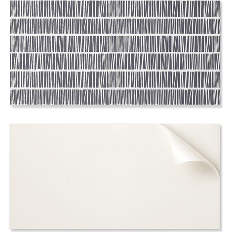 Panel de pared de vinilo autoadhesivo de 100x50 cm con dise帽o de l铆neas din谩micas.