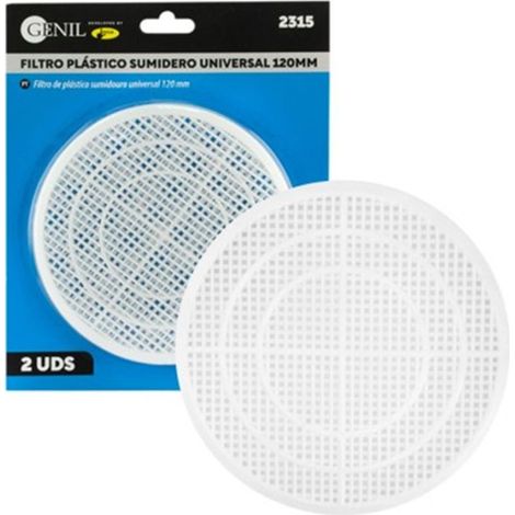 Filtre de puisard universel en plastique de 120 mm (2 unités)