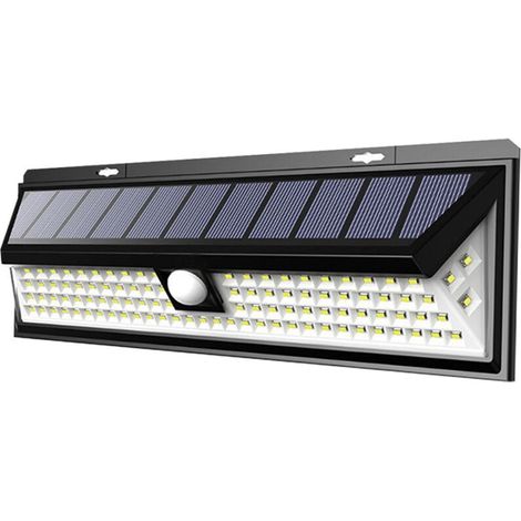 90 LED Lampe Solaire Extérieur【800LM 1800mAh Puissante éclairage】Détecteur de Mouvement éclairage Solaire Spot sans Fil Extérieur Lumières Imperméable Sécurité Jardin Lampe, (1/5)