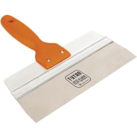 espatula 150x60 mm nervada aluminio mango madera inox ebertools expert